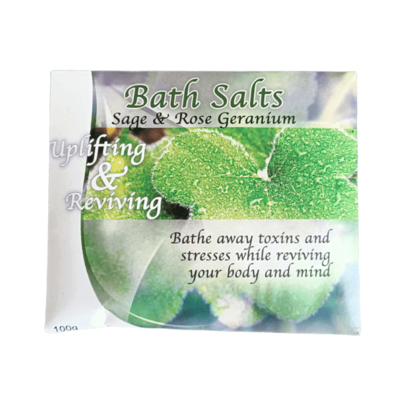 Sage and Rose Geranium Bath Salts